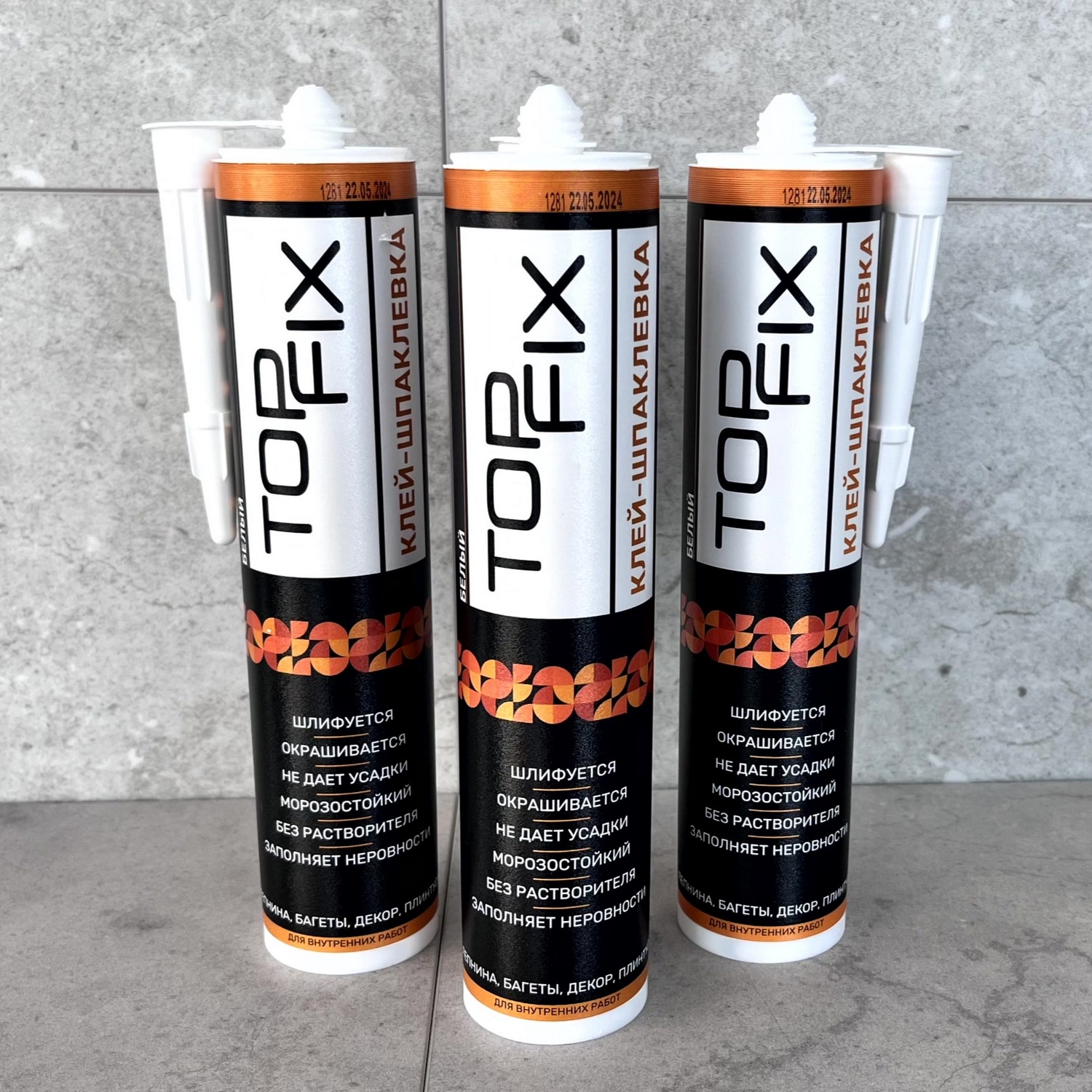 Клей TOP FIX клей-шпаклевка белый 290мл